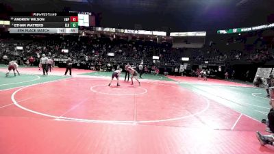 130 lbs 5th Place Match - Ethan Watters, ELR1 vs Andrew Wilson, EMPA