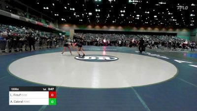 135 lbs Consi Of 8 #1 - Lexie Finuf, Grantsville vs Ava Cabral, Pomona