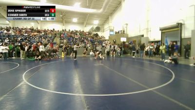 120 lbs Champ. Rd Of 32 - Conner Smith, Green Canyon vs Zeke Spikeer, Skyridge