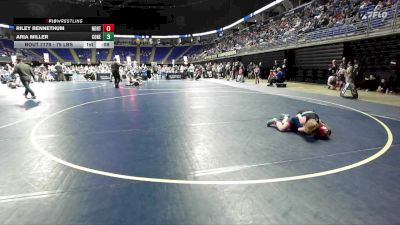 75 lbs 7th Place - Riley Bennethum, Northern Lebanon vs Aria Miller, Conemaugh Township