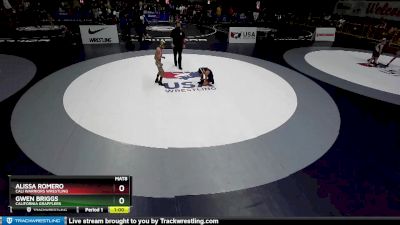 65 lbs Quarterfinal - Alissa Romero, Cali Warriors Wrestling vs Gwen Briggs, California Grapplers