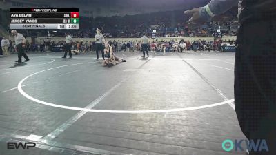 117 lbs Semifinal - Ava Belvin, Shelton Wrestling Academy vs Jersey Yanes, D3 Wrestling Cluib