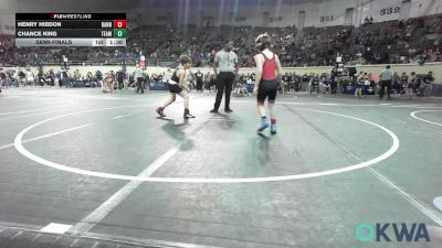 83 lbs Semifinal - Henry Hibdon, Barnsdall Youth Wrestling vs Chance King, Team Nomad