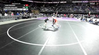 Cons. Round 2 - Gage Reichert, Parkston vs Walker Zoellner, Groton Area