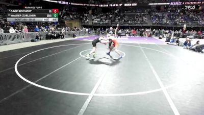 Cons. Round 2 - Gage Reichert, Parkston vs Walker Zoellner, Groton Area