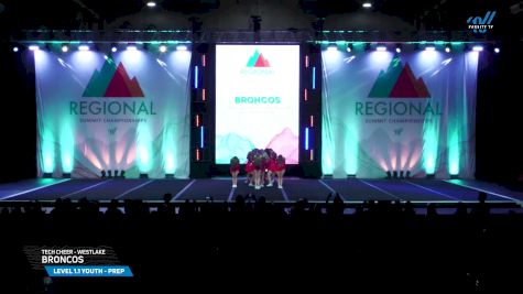 Tech Cheer - Westlake - Broncos [2025 L1.1 Youth - PREP Day 1] 2025 The Southwest Regional Summit