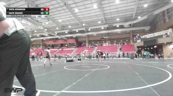 80 lbs 5th Place Match - Jack Seago, Open Mats vs Tate Johnson, Greater Heights Wrestling