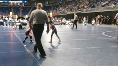 45 lbs Consy 4 - Zalaiyah Walker, Kiski Area vs Elliana Zimmerman, Highlands