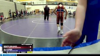 93 lbs Cons. Semi - Benito Delgado, Roncalli Wrestling Foundation vs Eli Flener, Indy West Wrestling Club