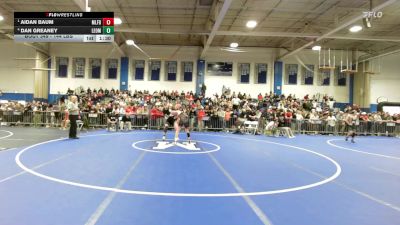 144 lbs Semifinal - Aidan Baum, Milford vs Dan Greaney, Leominster