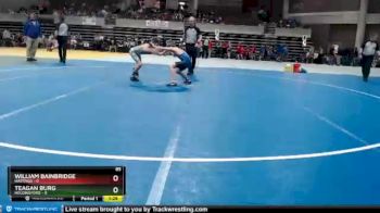 85 lbs Placement (4 Team) - Teagan Burg, Holdingford vs William Bainbridge, Hastings