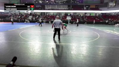 145 lbs Cons. Round 4 - Aydin Monk, New Plymouth vs Kate Sanada, Eagle