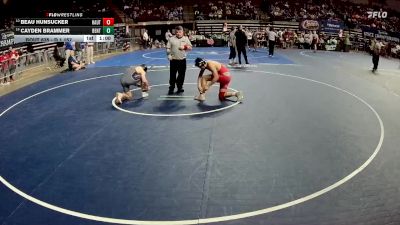 D 1 157 lbs Cons. Round 3 - Cayden Brammer, Benton vs Beau Hunsucker, Haughton