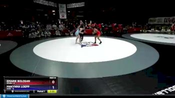 132 lbs Placement (12 Team) - Emarie Bolosan, OCWA vs Makynna Loepp, IEWA