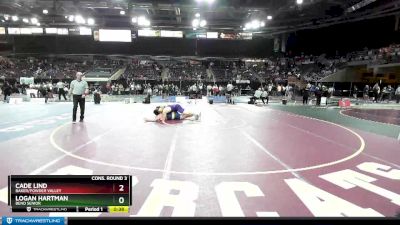 220 lbs Cons. Round 3 - Logan Hartman, Bend Senior vs Cade Lind, Baker/Powder Valley