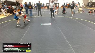 55 lbs 2nd Place Match - Conner Burleson, Spartanburg Wrestling Academy vs Jace Hughes, Backyard Brawlers
