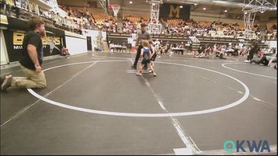 43 lbs Consi Of 4 - Kane Sherman, D3 Wrestling Cluib vs Amos Boyd, Harrah Little League Wrestling