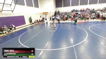 43 lbs Cons. Round 2 - Aj Rodriguez, Delta vs Teddy Beus, Warrior Wrestling Club