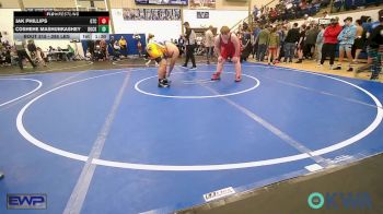285 lbs Quarterfinal - Jak Phillips, Grove Takedown Club vs Coshehe Mashunkashey, Buck Pride Wrestling