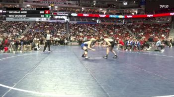 3A-138 lbs Quarterfinal - Mac Crosson, Indianola vs Nicholas Wise, Marshalltown