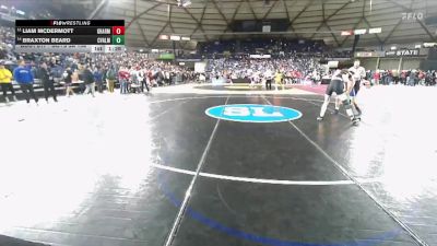 Boys 3A 138 lbs Quarterfinal - Braxton Beard, Central Valley vs Liam McDermott, Gig Harbor