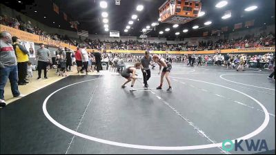 91 lbs Rr Rnd 3 - Avalynn Mehan, Cotton County Wrestling Club vs MaKinley McNabb, Chickasha Wrestling