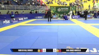 Raul Gomes Marcello vs Fabio Do Valle Borges 2025 Brasileiro Jiu-Jitsu IBJJF