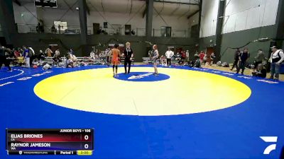 106 lbs Quarterfinal - Elias Briones, CA vs Raynor Jameson, WA
