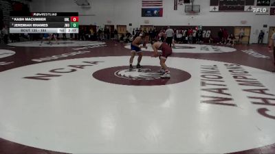 184 lbs Quarterfinal - Jeremiah Rhames, Johnson & Wales vs Kash Macumber, UW - La Crosse