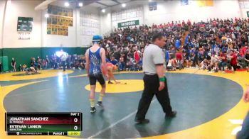 120 lbs Champ. Round 1 - Jonathan Sanchez, El Modena vs Estevan Lankin, Hamilton