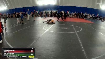 92 lbs Round 1 (3 Team) - Grady Shea, Crossroads Wrestling vs Gavin Pulley, WEG3