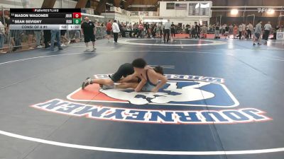 113 lbs Consi Of 8 #1 - Mason Wagoner, Journeymen WC vs Sean Sevigny, Fisheye