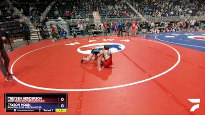 88-100 lbs 2nd Place Match - Treysen Henderson, Green River Grapplers Wrestling vs Tayson Moon, Evanston Elite Wrestling Club