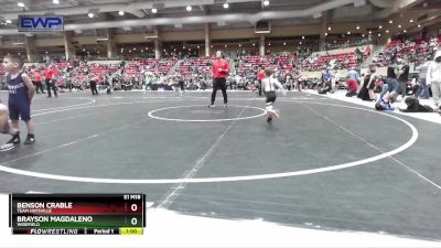 40 lbs Cons. Round 2 - Benson Crable, Team Haysville vs Brayson Magdaleno, Widefield