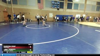 105lbs Champ. Round 3 - Libby Roberts, University (Girls) vs Karsten Crisp, Westview