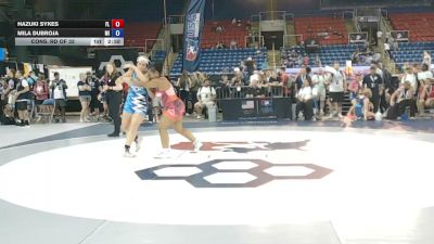 190 lbs Cons. Rd Of 32 - Hazuki Sykes, Florida vs Mila Dubroja, Michigan