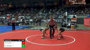 76 lbs Prelims - Mac Crosson, Sebolt Wrestling Academy vs Brock Johnson, Paola WC