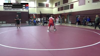 245.7-287.5 Champ. Round 1 - Jack Dwyer, CAVEMAN WRESTLING vs Byron Cox, LMWC