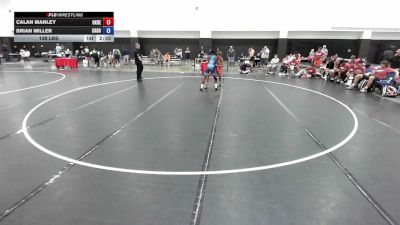 138 lbs Calan Manley, Oklahoma Red vs Brian Miller, California Gold