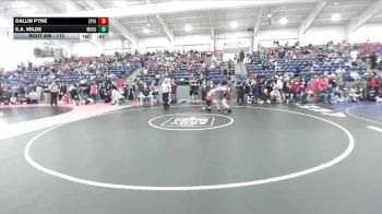 113 lbs Cons. Round 3 - Dallin Pyne, Spanish Fork vs E.A. Wilde, Morgan