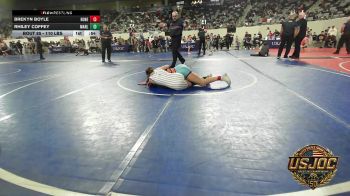 110 lbs Semifinal - Brekyn Boyle, Honey Badgers Wrestling Club vs Rhiley Coffey, Marlow Outlaws