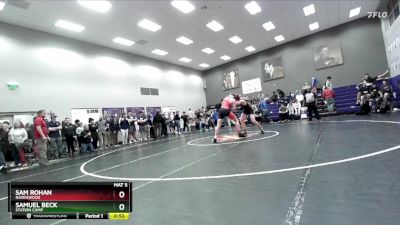 190 lbs Cons. Round 4 - Sam Rohan, Ravenwood vs Samuel Beck, Station Camp