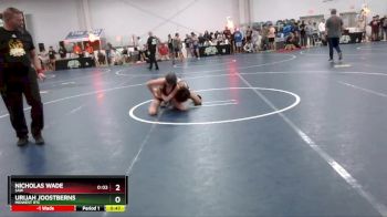 110 lbs Cons. Round 2 - Nicholas Wade, SAW vs Urijah Joostberns, Midwest RTC