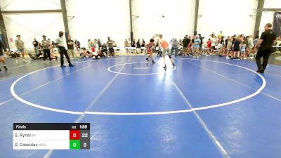 135 lbs Final - Gavin Ryhal, Bad Karma vs Quinten Cassiday, Michigan Premeir Gold