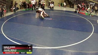 120 lbs Semifinal - Manuel Sedillo, LV Bear Wrestling Club vs Harley Boren, West Jordan