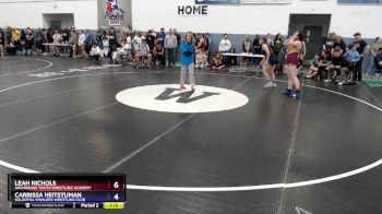 170 lbs Round 3 - Carrissa Heitstuman, Soldotna Whalers Wrestling Club vs Leah Nichols, Anchorage Youth Wrestling Academy