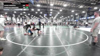 100 lbs Rr Rnd 3 - Xavier Bernthal, Buffalo Valley Wrestling Club MS Black vs Christian Benevides, Iron Faith Wrestling