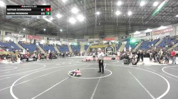 40 lbs Quarterfinal - Nathan Schroeder, No Team vs Brynn Peterson, Athlos Wrestling