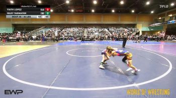 46 lbs Final - Faith Lopez, Black Fox Academy vs Riley Tarwater, Eufaula Ironheads Wrestling Club