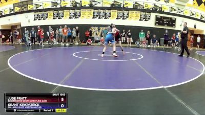 106 lbs Champ. Round 1 - Jude Pratt, Bloomington South Wrestling Club vs Grant Kirkpatrick, Columbus East Wrestling Club